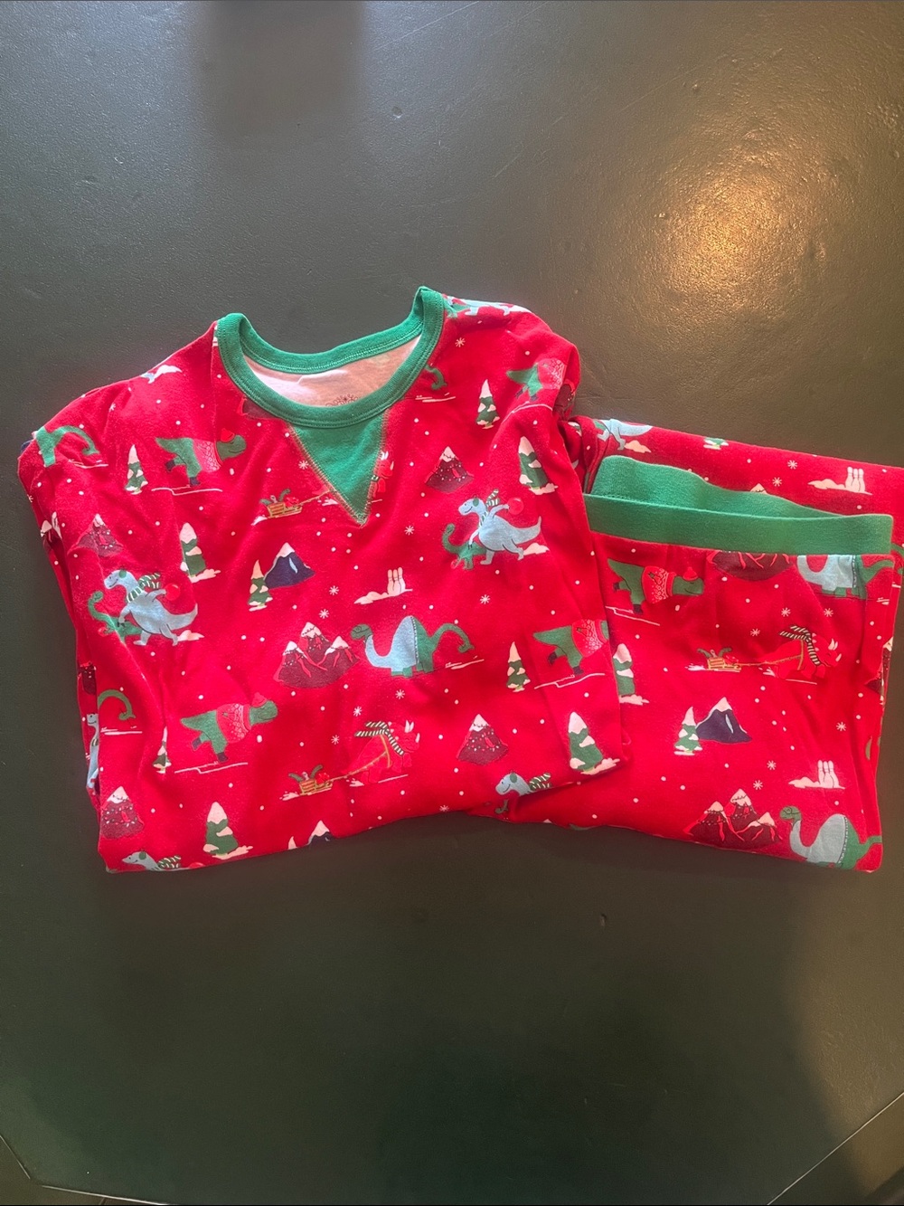 Men’s Dinosaur Print Holiday Pajama Set